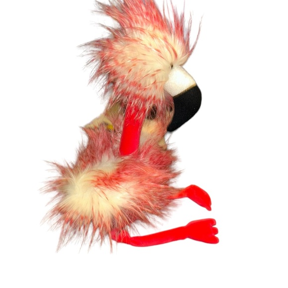 Jellycat Flora Flamingo Stuffed Animal Plush Fluffy Feathers Pink coral bird - Picture 3 of 5